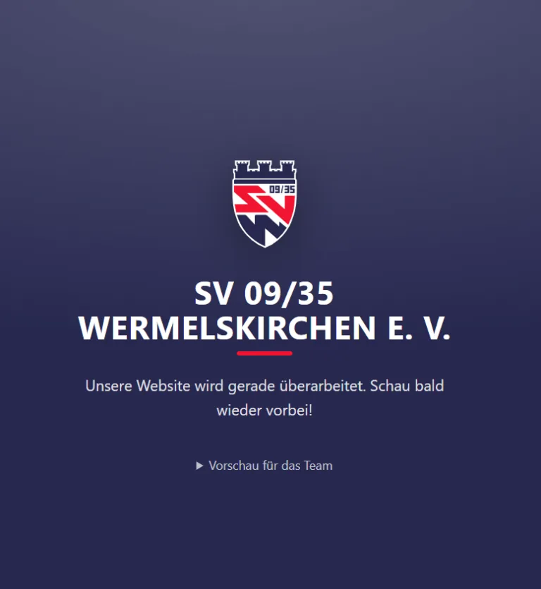 Neue Webseite Ankündigung