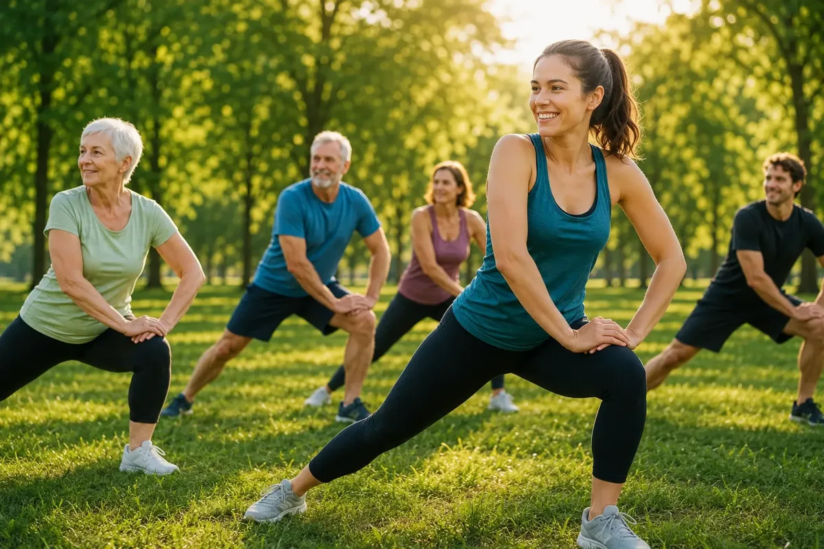 Turnen und Fitness 